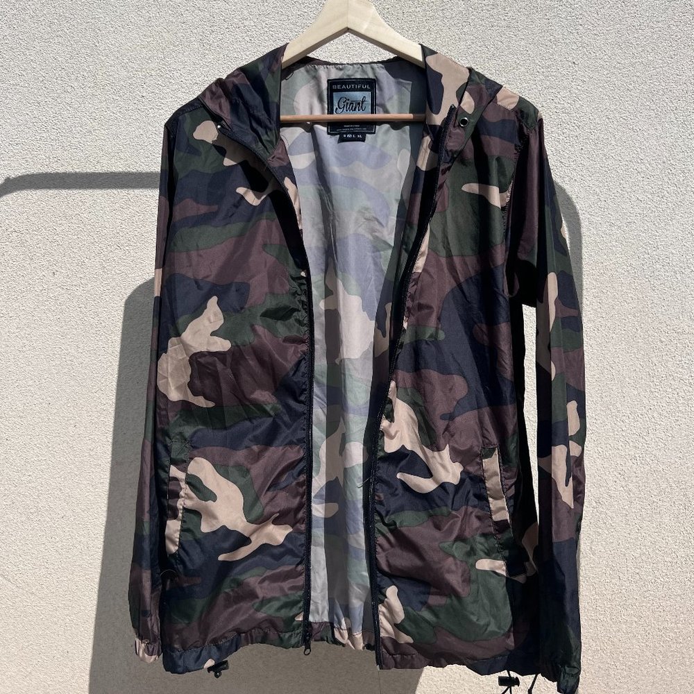 Beautifu Giant Hooded Lightweight Windbreaker
